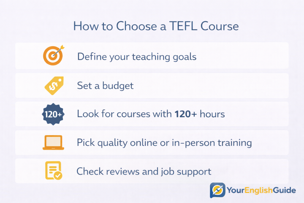 Choosing the best TEFL course for teaching English