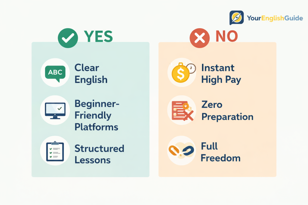 Can you teach English online with no experience explained