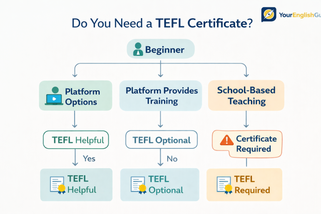 Do you need a TEFL certificate to teach English online