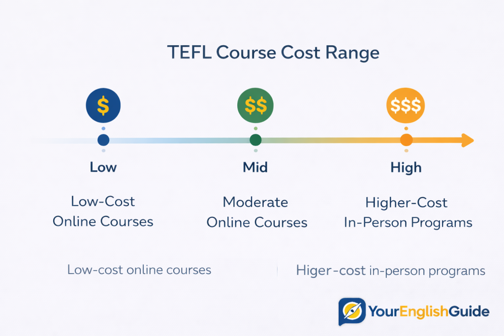tefl course cost range